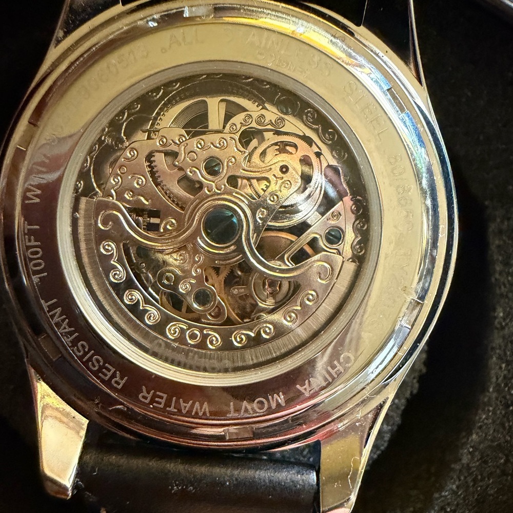 Source Unknown Black and Silver Mickey Mouse Watch - image 2